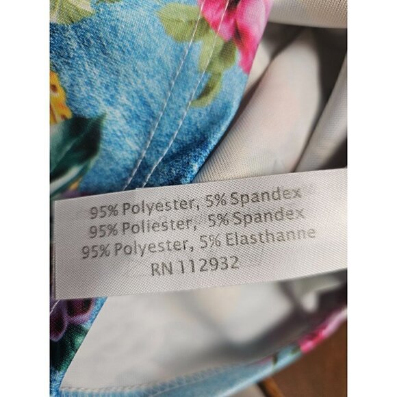 Ingear Resort Shift Style, Summer, Victorian Floral Mini Dress, Size Large - Picture 7 of 7